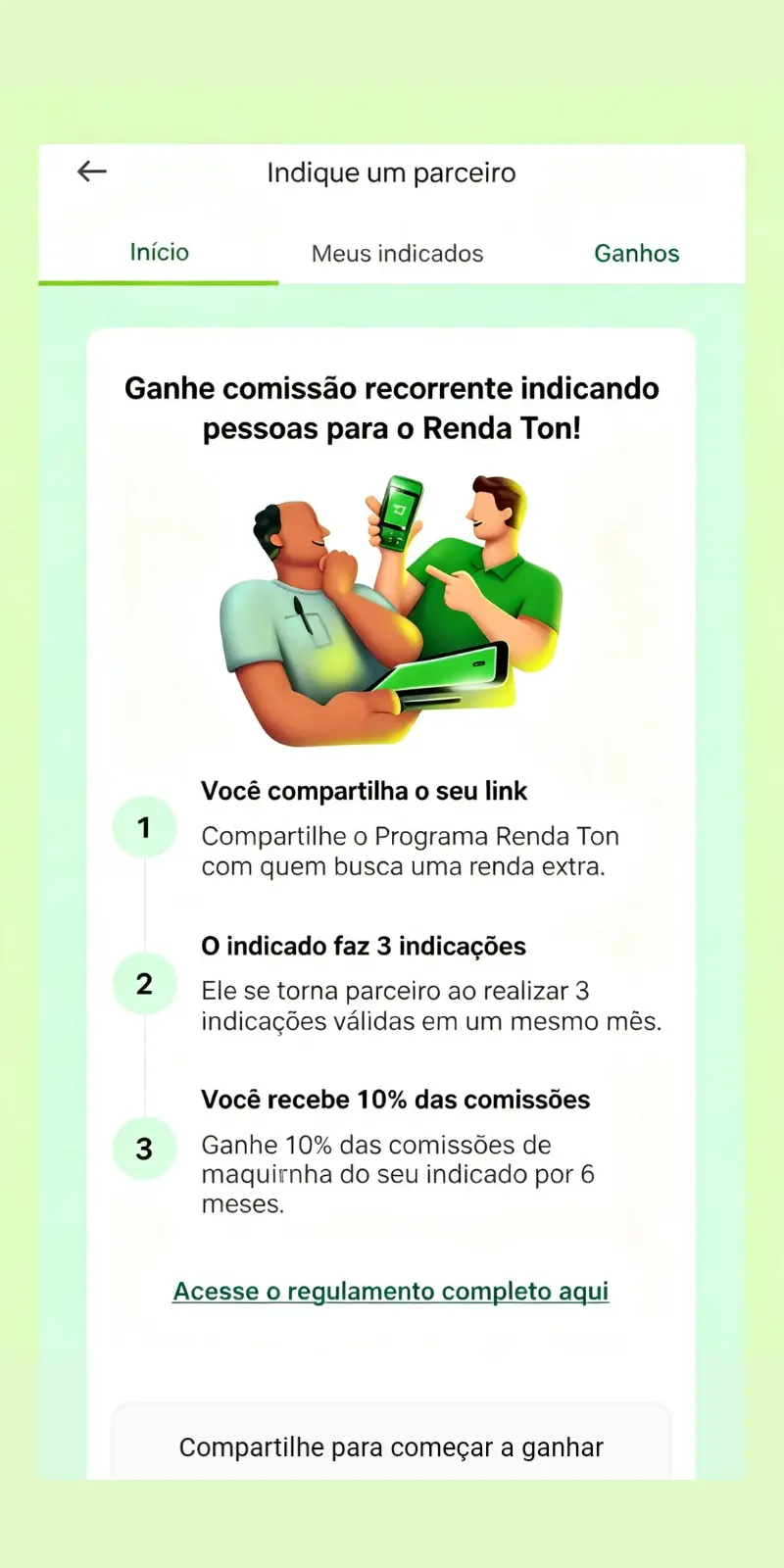 Passo 2 — O indicado faz 3 indicações